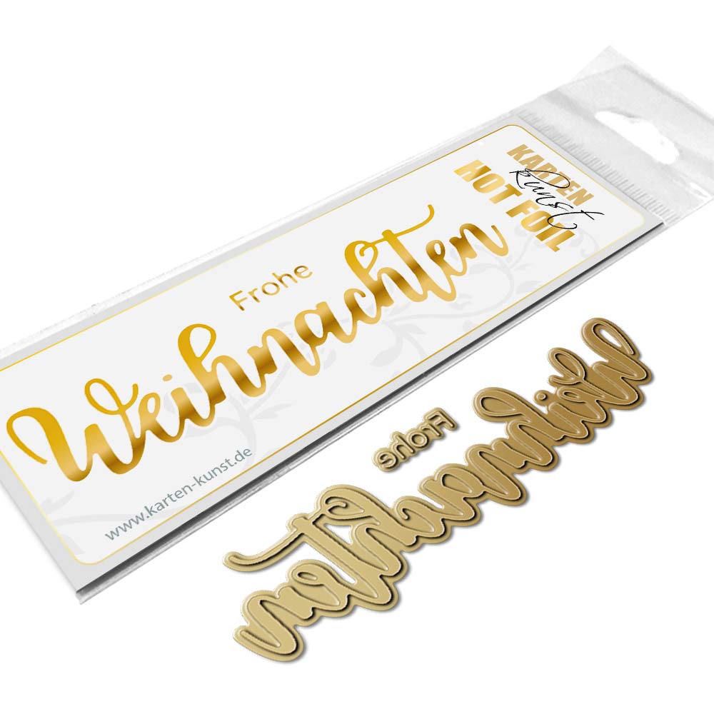 Karten-Kunst Hot Foil Plate kk-HF011 - Riesige Weihnachten