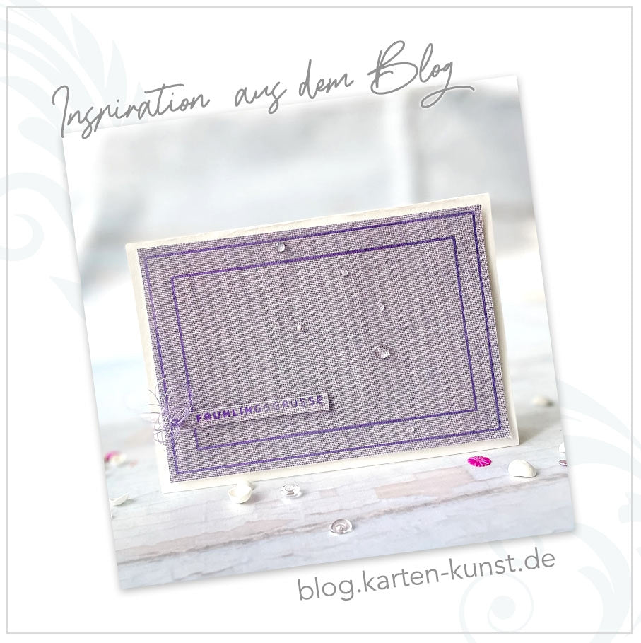 Karten-Kunst Hot Foil Plate kk-HF013 - Beispielkarte