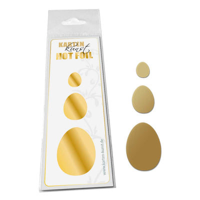 Karten-Kunst Hot Foil Plate kk-HF014 - Ostereier / Easter Eggs