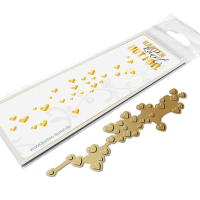 Karten-Kunst Hot Foil Plate kk-HF015 - Herzen-Muster / Heart Confetti