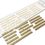 Karten-Kunst Hot Foil Plate kk-HF025 - Mini Worte für alle Gelegenheiten