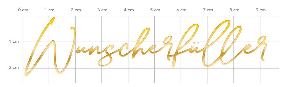 Karten-Kunst Hot Foil Plate kk-HF034 - Luxe Wunscherfüller Heißprägestempel