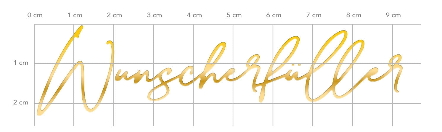 Karten-Kunst Hot Foil Plate kk-HF034 - Luxe Wunscherfüller Heißprägestempel