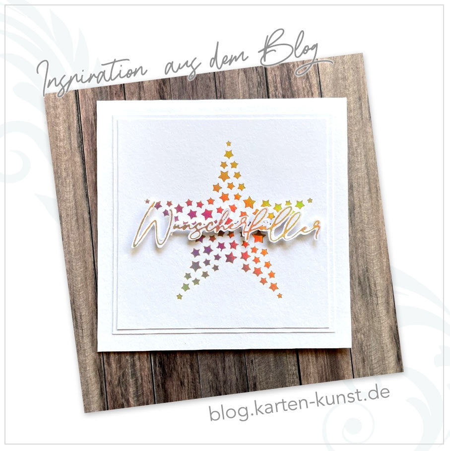 Karten-Kunst Hot Foil Plate kk-HF034 - Luxe Wunscherfüller Heißprägestempel