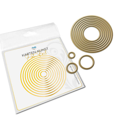 Karten-Kunst Hot Foil Plate kk-HF036 - Kreis-Rahmen / Circle Borders