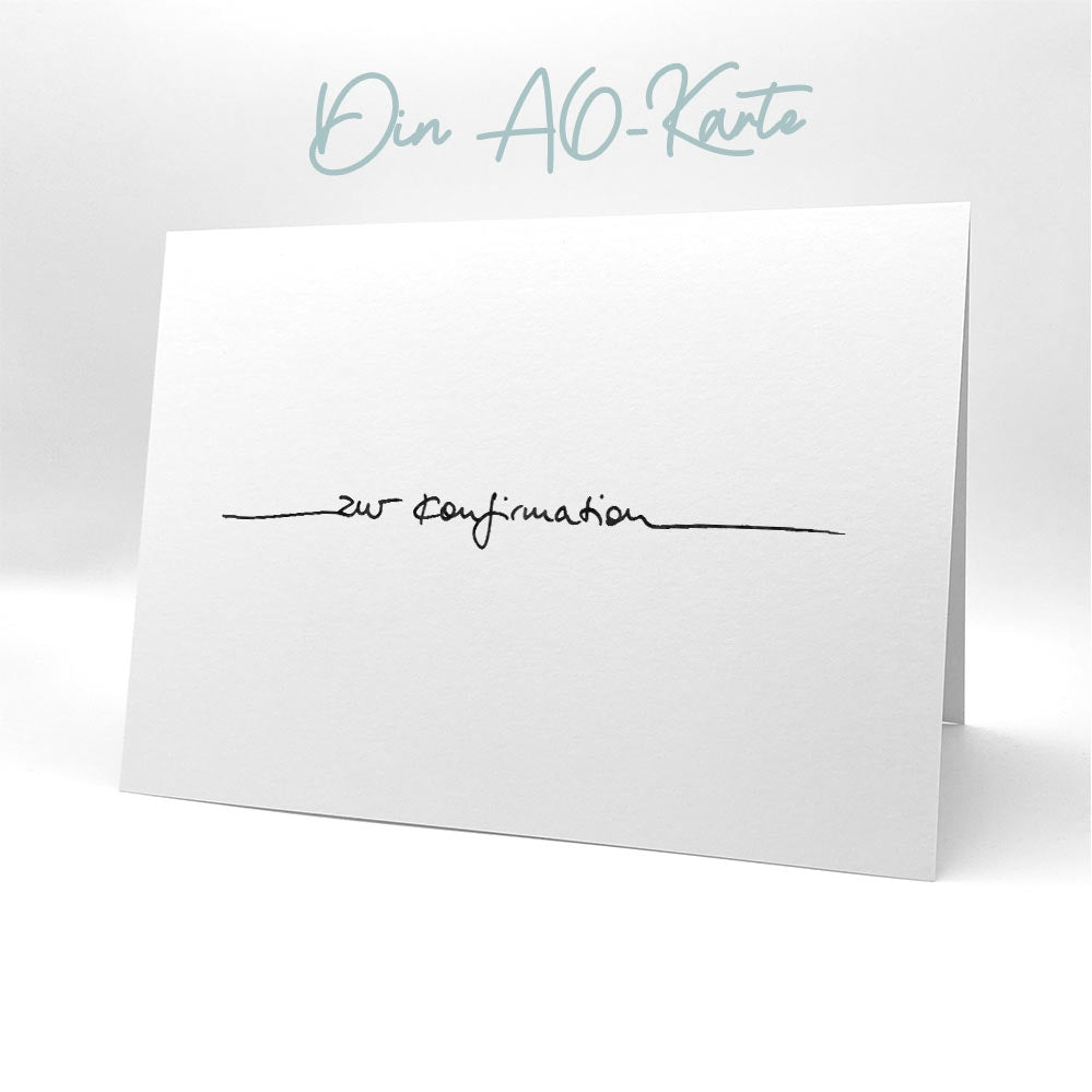 Karten-Kunst Clear Stamp Schriftzug "Zur Konfirmation"