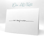 Karten-Kunst Clear Stamp Schriftzug "Zur Konfirmation"