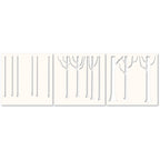 Memory Box Template Set - Narrow Tree Trunks Stencil Set