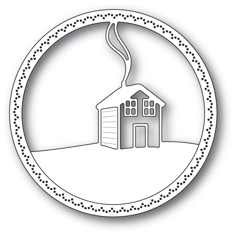 Memory Box Stanzschablone - 94332 Snowy Cabin Circle 