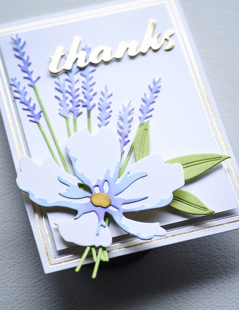 Memory Box Hot Foil Plate - Rectangle Double Border