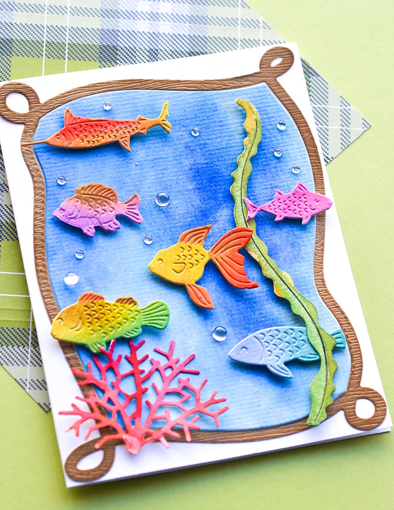 Memory Box Stanzschablone - Coral and Kelp Ribbon