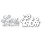 Memory Box Stanzschablone - Let it Snow Posh Script