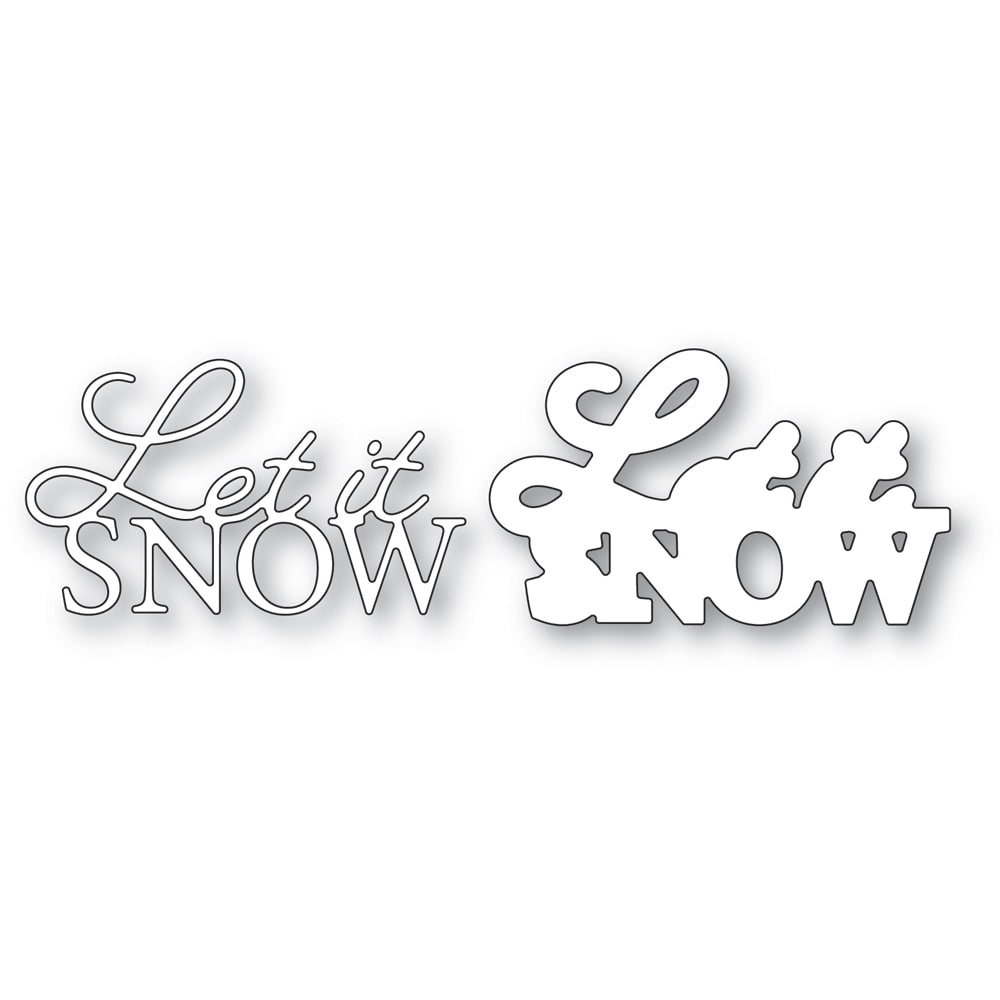 Memory Box Stanzschablone - Let it Snow Posh Script