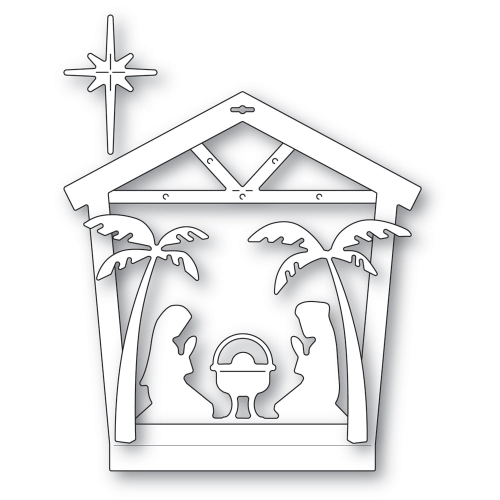 Memory Box Stanzschablone - Nativity House Frame