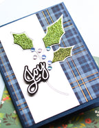 Memory Box Stanzschablone - Contempo Holly and Stencil