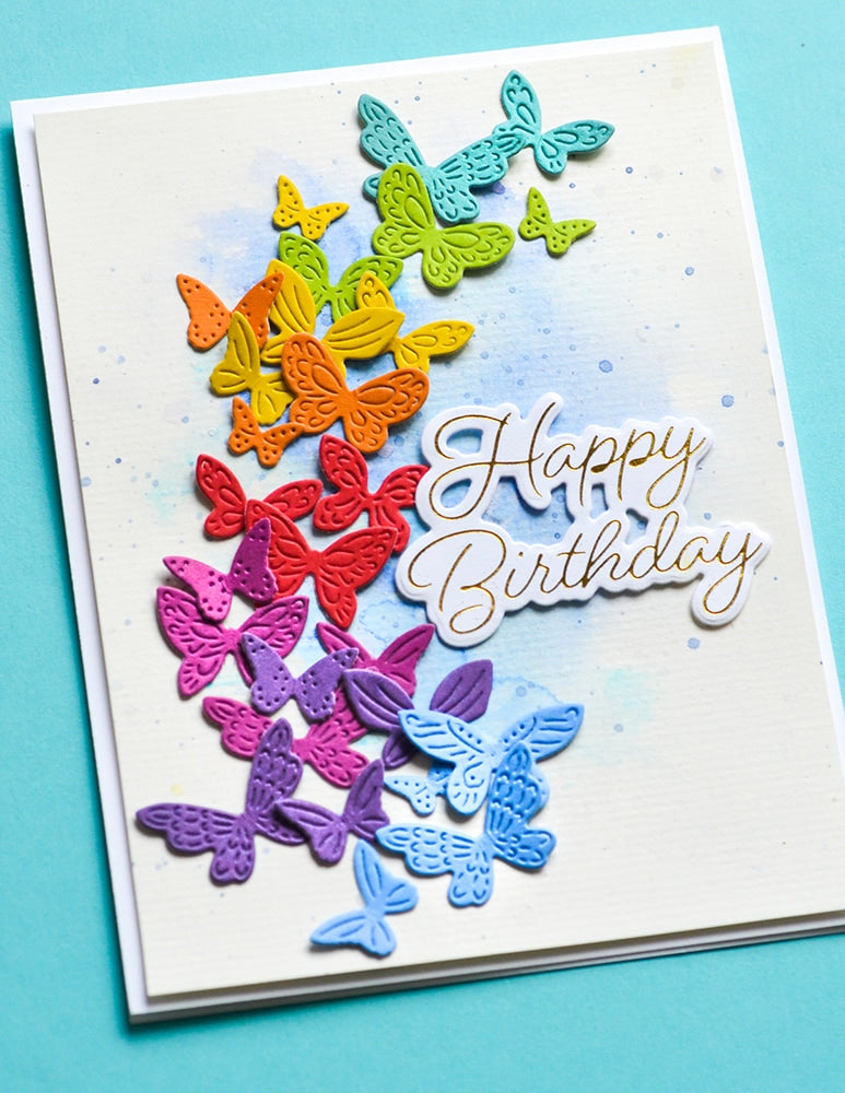 Memory Box Stanzschablone - Intricate Mini Butterflies