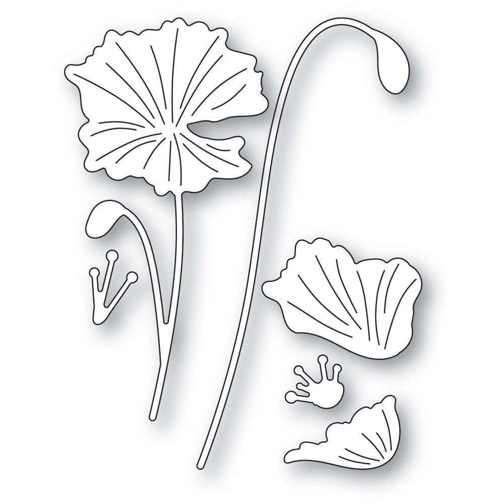 Memory Box Stanzschablone - Graceful Poppy Stems