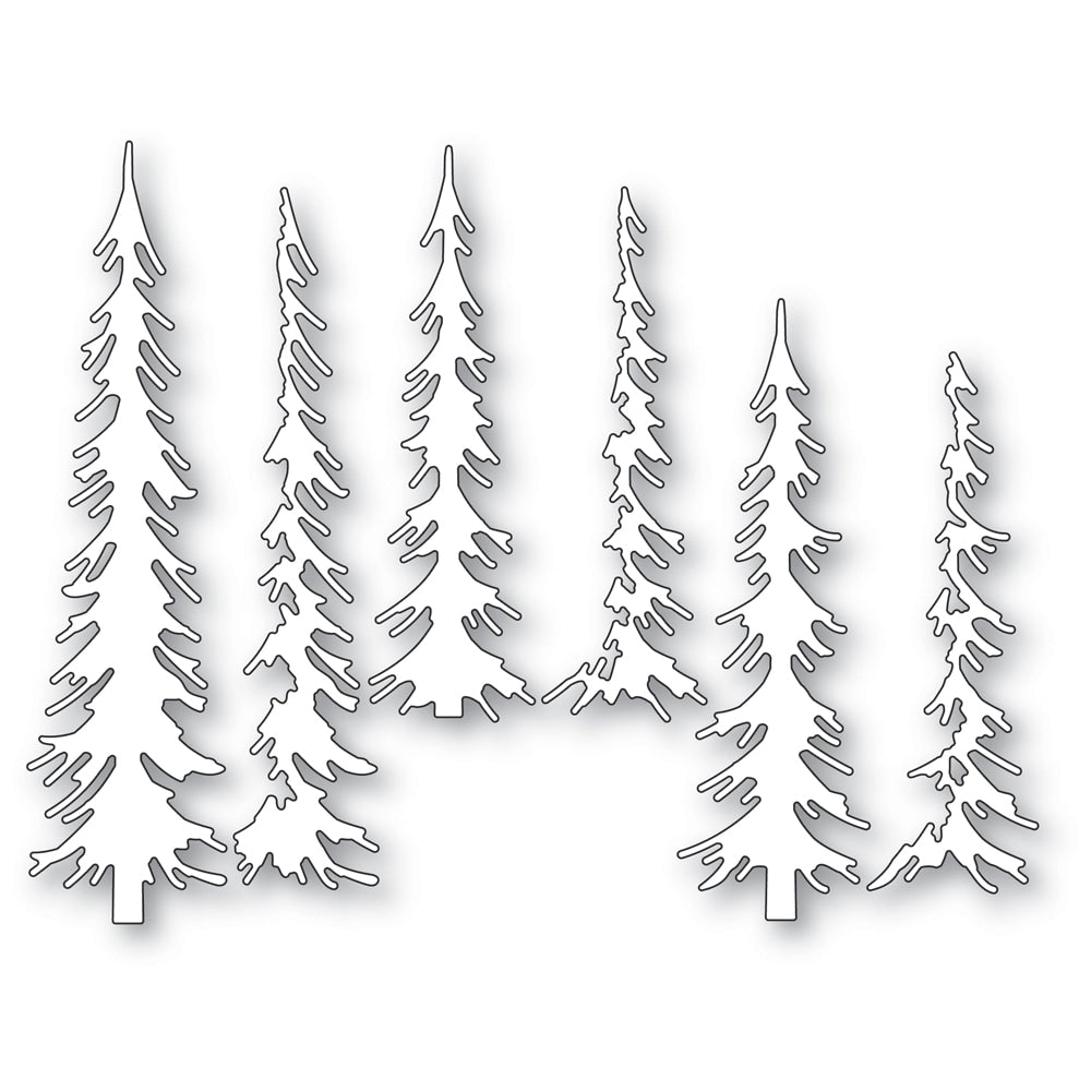 Memory Box Stanzschablone - Layered Narrow Pines