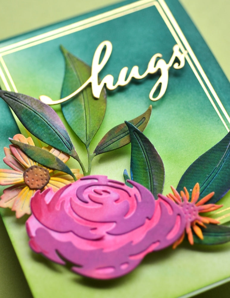 Memory Box Hot Foil Plate - Rectangle Double Border