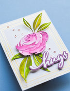 Memory Box Hot Foil Plate - Rectangle Double Border