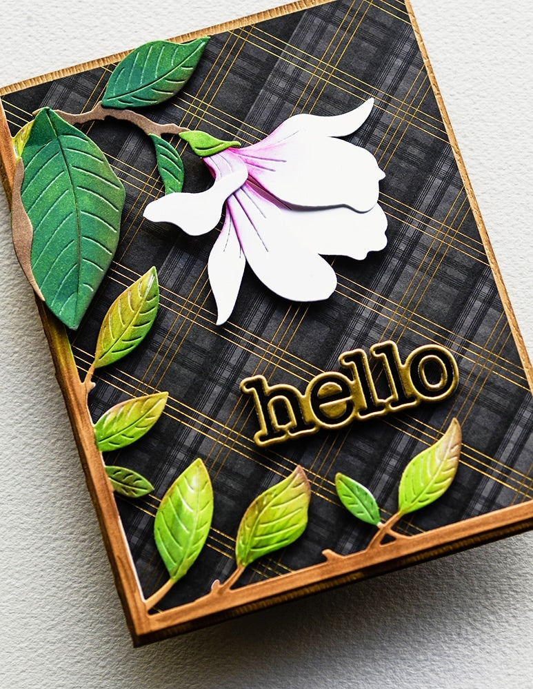 Memory Box Stanzschablone - 94722 Vibrant Leaf Corner