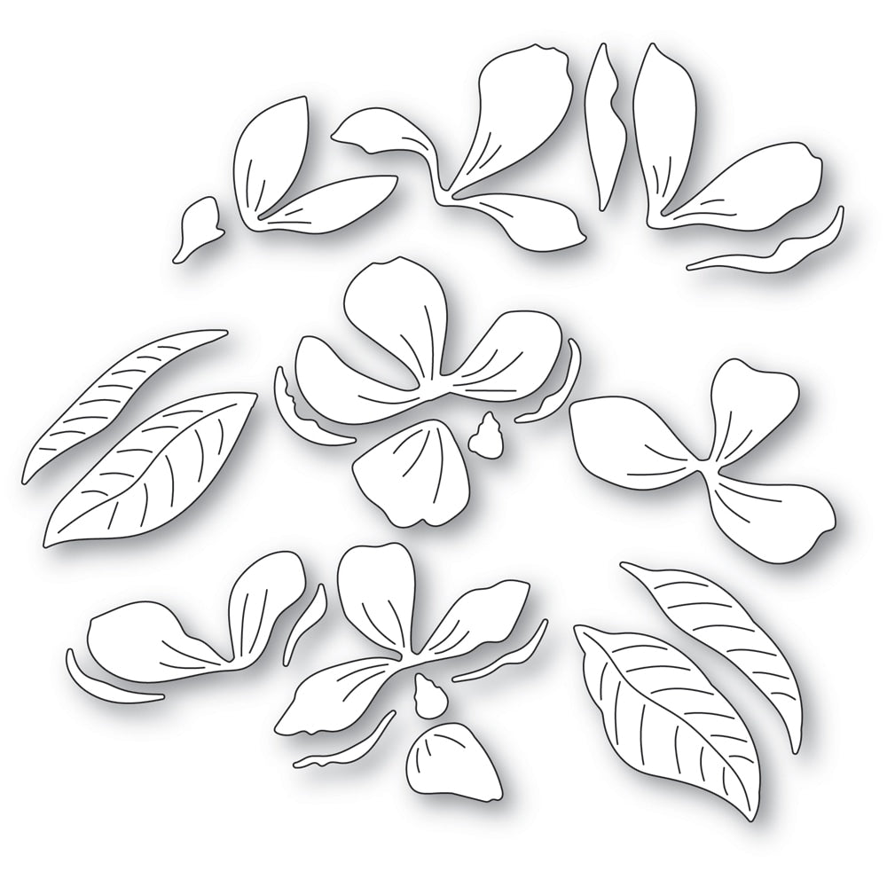 Memory Box Stanzschablone - Magnolia Blossom Trio