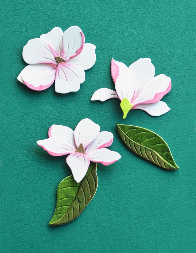 Memory Box Stanzschablone - Magnolia Blossom Trio
