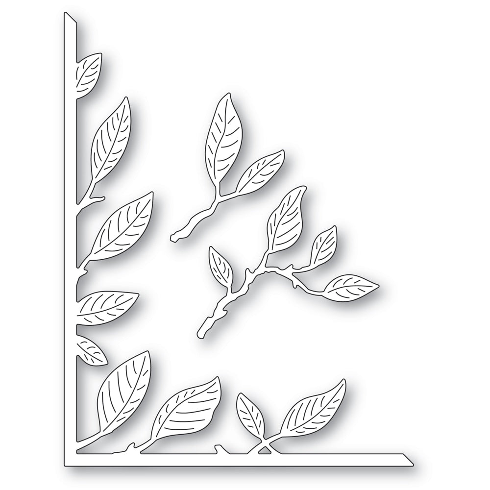 Memory Box Stanzschablone - 94722 Vibrant Leaf Corner
