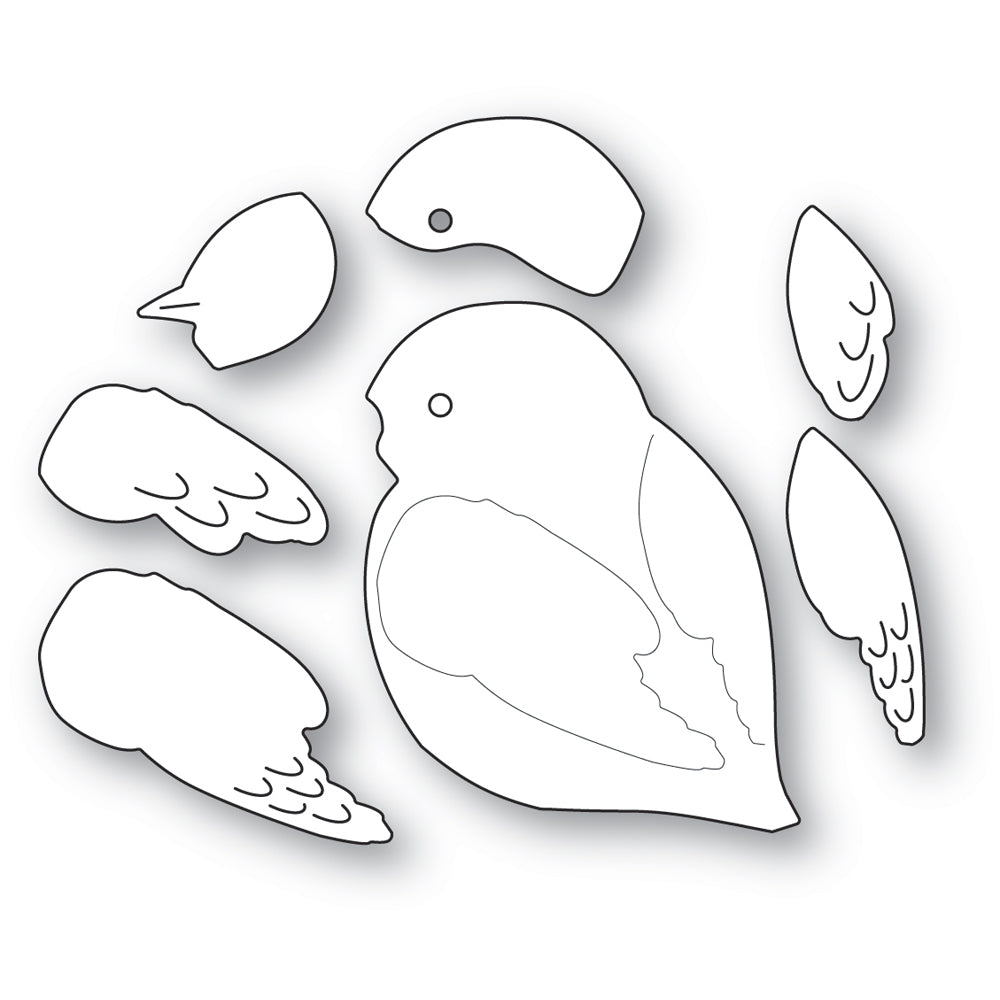 Memory Box Stanzschablone - 94724 Sitting Sparrow