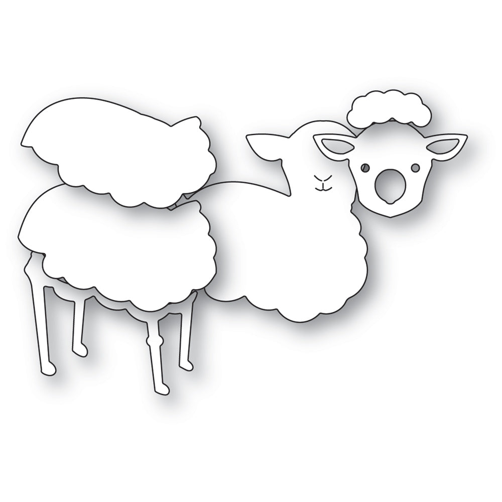 Memory Box Stanzschablone - 94730 Layered Lamb
