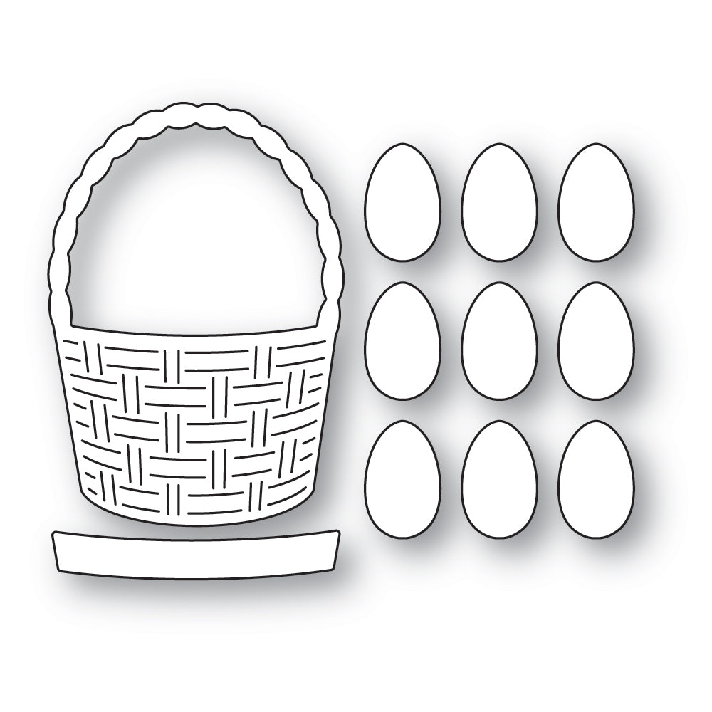 Memory Box Stanzschablone - 94732 Woven Basket of Eggs