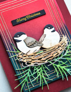 Memory Box Stanzschablone - 94741 Nestled Chickadee Duo