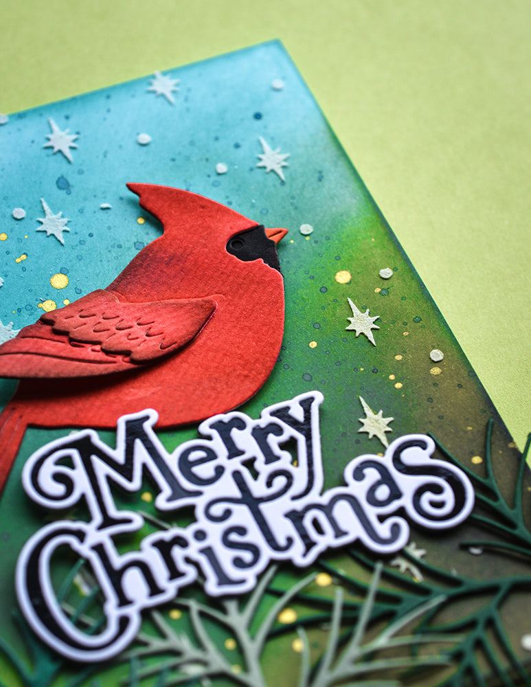 Memory Box Stanzschablone - 94748 Merry Christmas Jolly Script