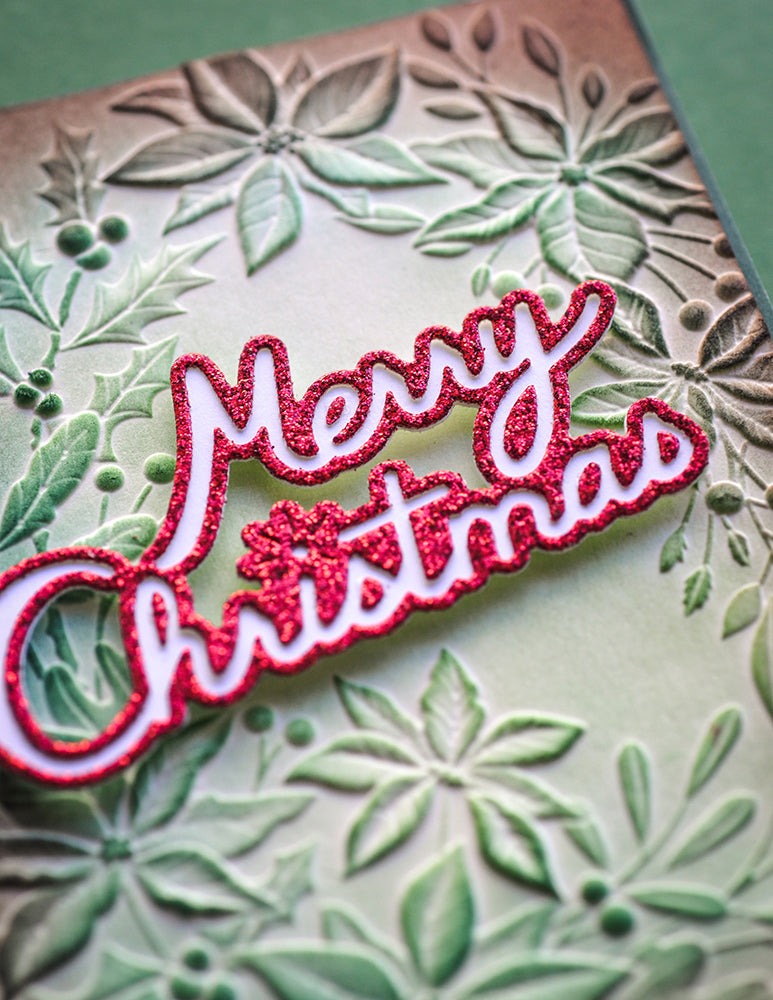 Memory Box Stanzschablone - 94749 Merry Christmas Charmed Script