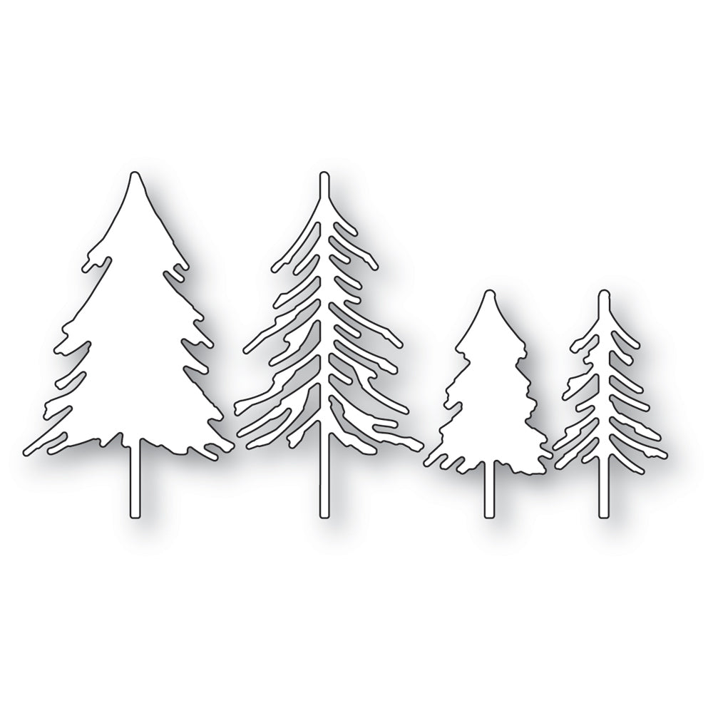 Memory Box Stanzschablone - 94751 Layered Evergreen Trees