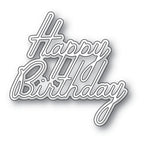 Memory Box Stanzschablone - 94773 Happy Birthday Debut Script