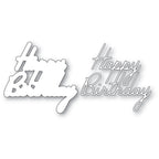 Memory Box Stanzschablone - 94773 Happy Birthday Debut Script