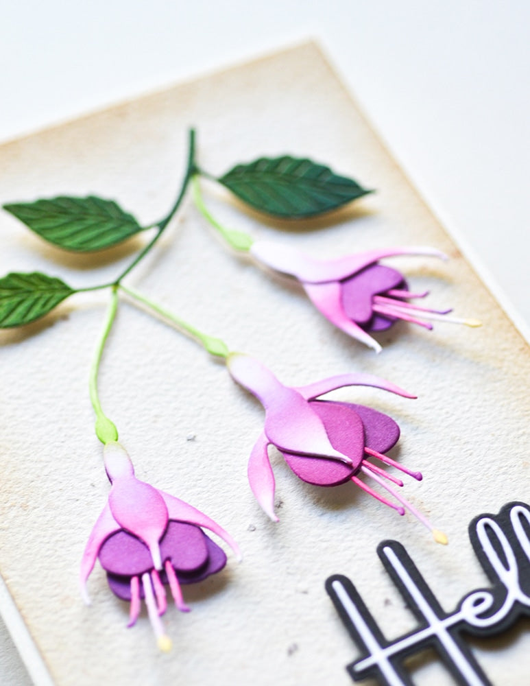 Memory Box Stanzschablone - 94784 Delicate Fuchsia Trio
