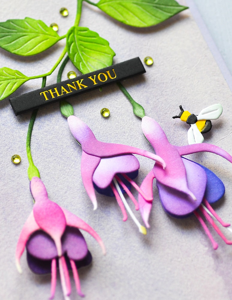 Memory Box Stanzschablone - 94784 Delicate Fuchsia Trio