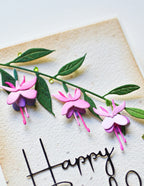 Memory Box Stanzschablone - 94788 Little Fuchsia Flower Trio and Branch