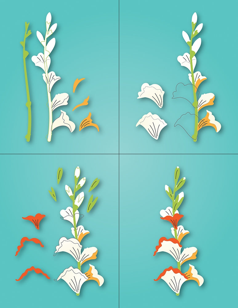 Memory Box Stanzschablone - 94789 Sensational Gladiola Stem