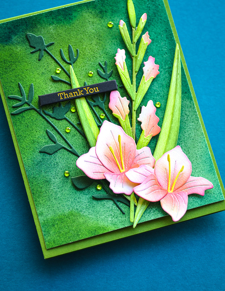 Memory Box Stanzschablone - 94793 Gladiola Floral Duo