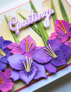 Memory Box Stanzschablone - 94795 Gladiola Blossom and Leaves