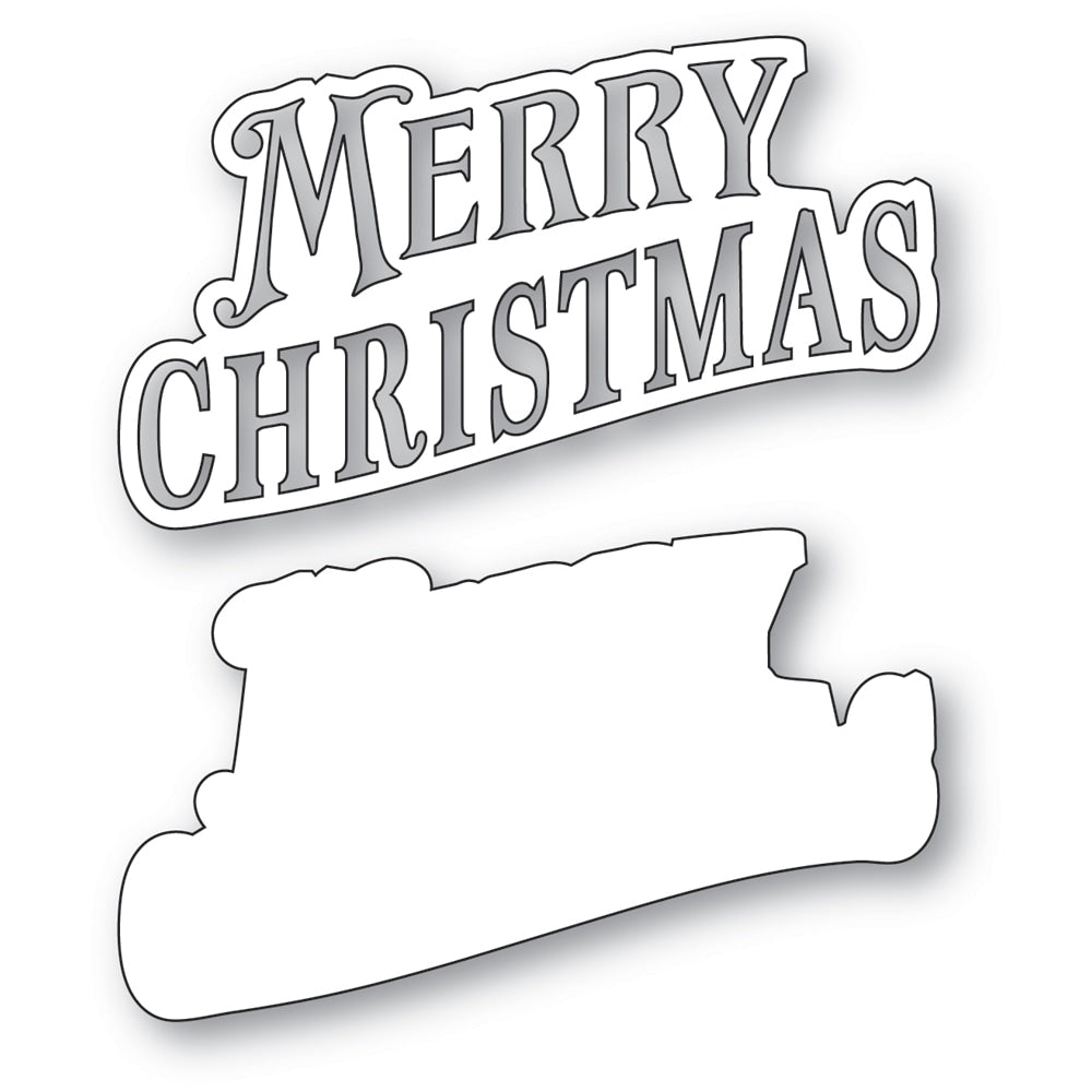 Memory Box Stanzschablone - 94799 Merry Christmas Wave