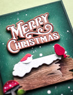 Memory Box Stanzschablone - 94803 Merry Christmas Swirl