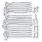 Memory Box Stanzschablone - 94809 Wavy Sheet Music