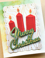Memory Box Stanzschablone - 94812 Merry and Bright Candles