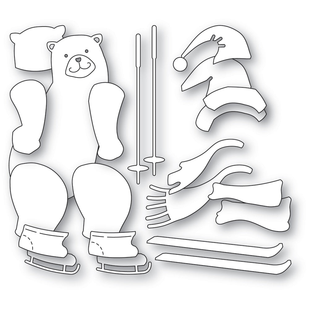 Memory Box Stanzschablone - 94819 Wintertime Bear
