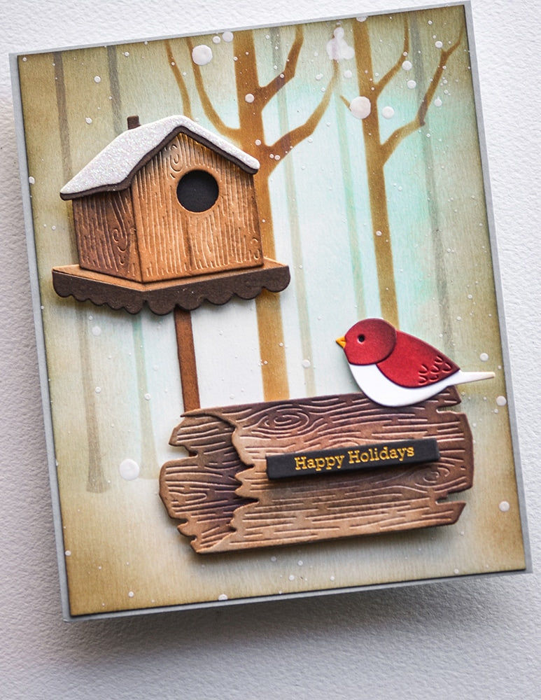 Memory Box Stanzschablone - 94821 Snowy Log