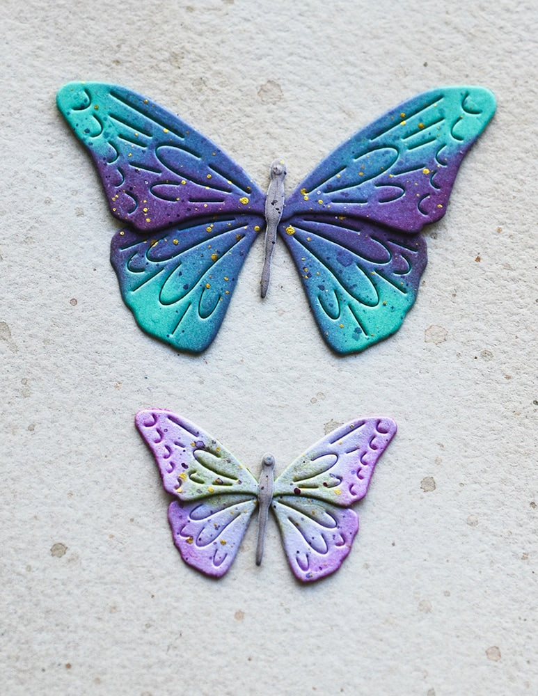 Memory Box Stanzschablone - 94836 Silver Moon Butterflies